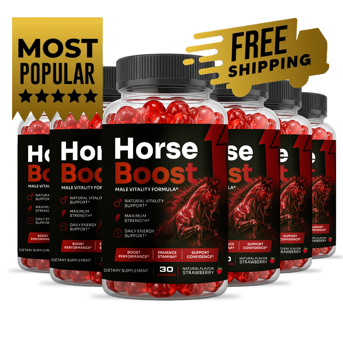 6 bottles of Horse Boost